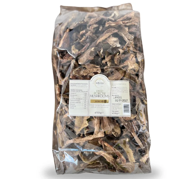 EDE0029 DRIED PORCINI MUSHROOM SLICES 450G lana bhikha